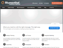 Tablet Screenshot of blumenthaldesigngroup.com